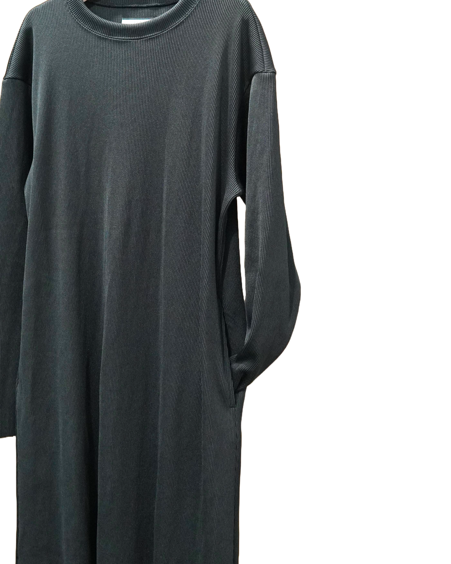 RIB L/S ONE-PIECE (BLACK)