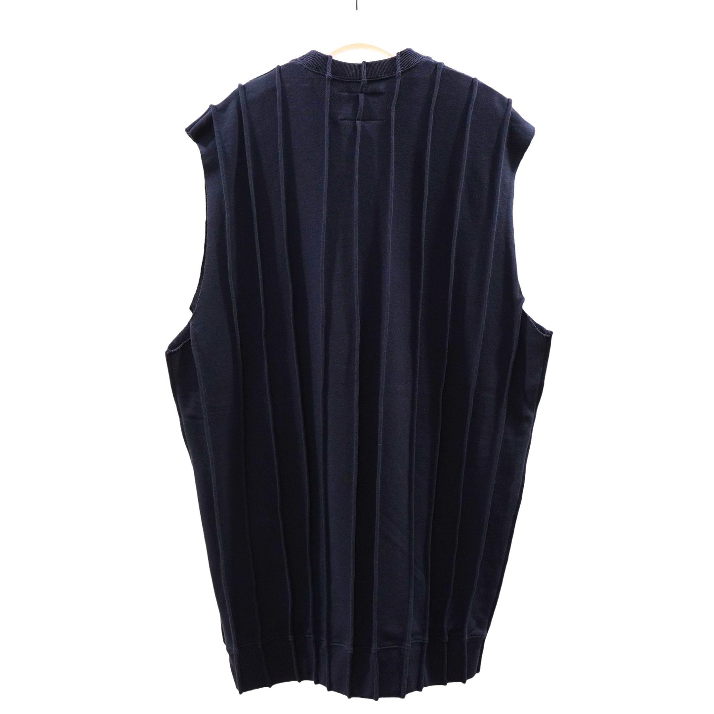 NON TOKYO / PIN TUCK SWEAT VEST (NAVY) / <NON TOKYO> Pin tuck sweat vest (navy)