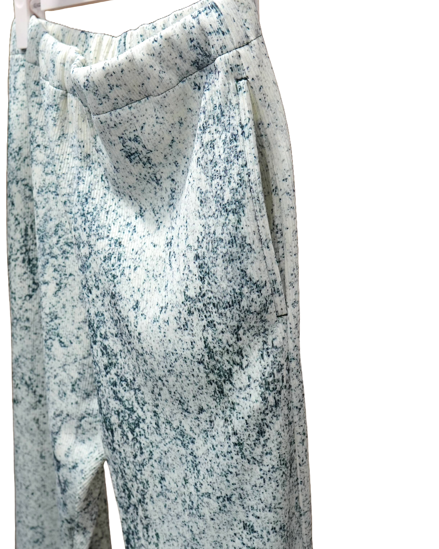 PRINT RIB FLARE PANTS (NOISE)