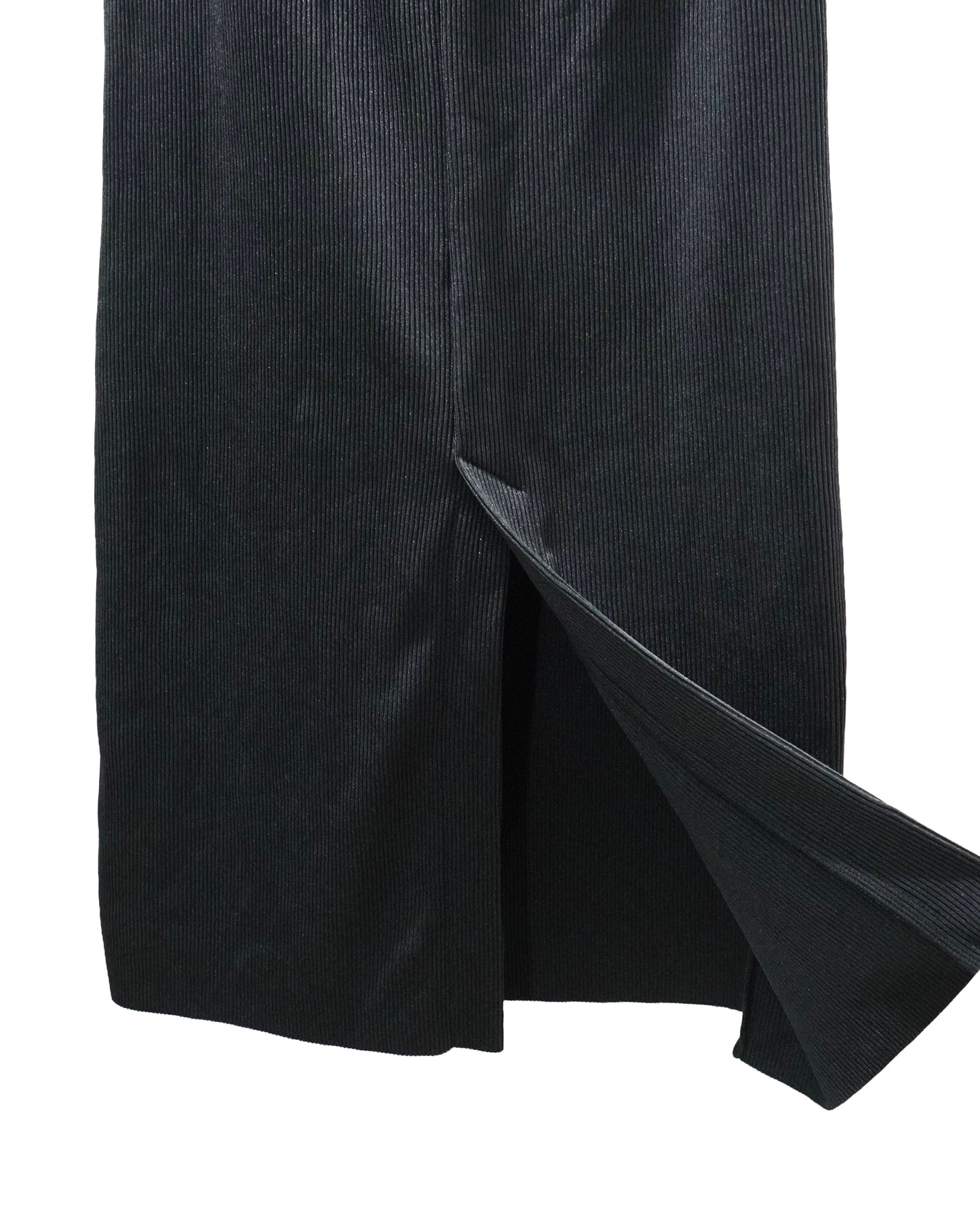 RIB SKIRT (BLACK)