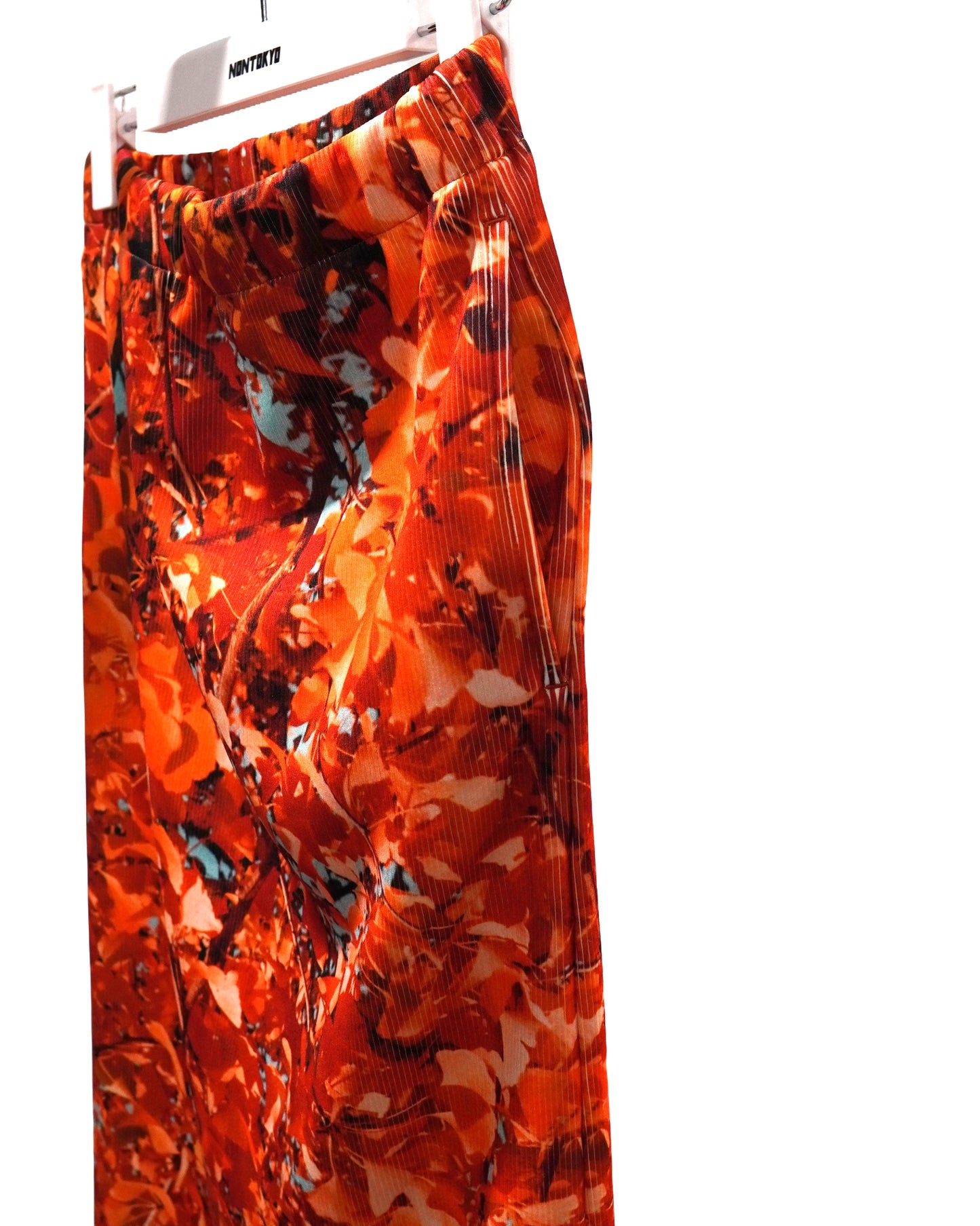 PRINT RIB SKIRT (GINKGO)