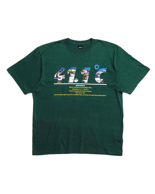 41.1℃ PRINT BIG T-SHIRT (GREEN)