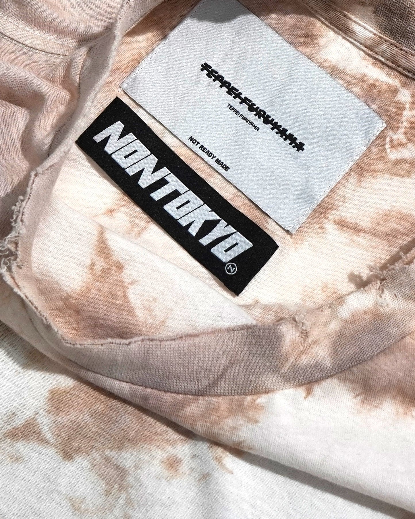 TIE‐DYE NUMBERING BIG T-SHIRT feat.TEPPEI FURUYAMA (BEIGE)