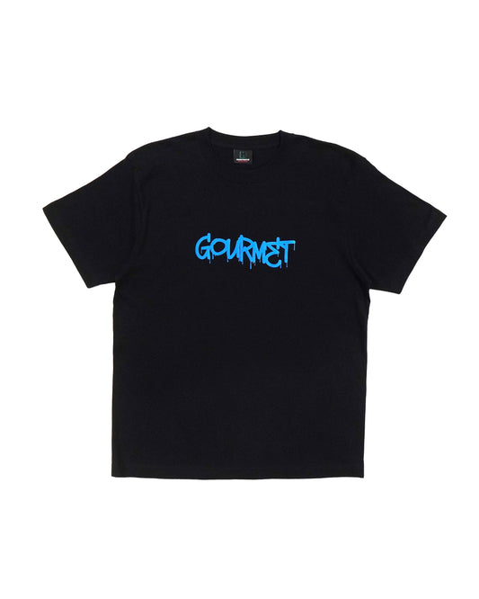 FLOCKY PRINT T-SHIRT (gourmet/BLACK)