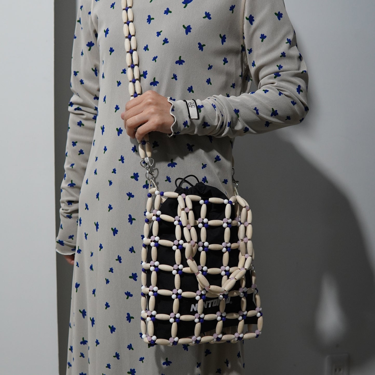 NON TOKYO / BEADS TOTE BAG (BLACK) / 〈ノントーキョー〉ビーズトートバッグ