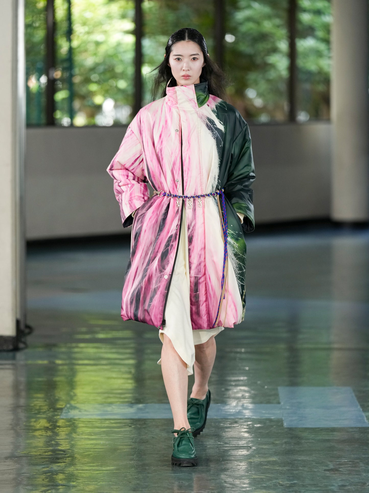 REVERSIBLE PADDING COAT (HORSE x BLACK)