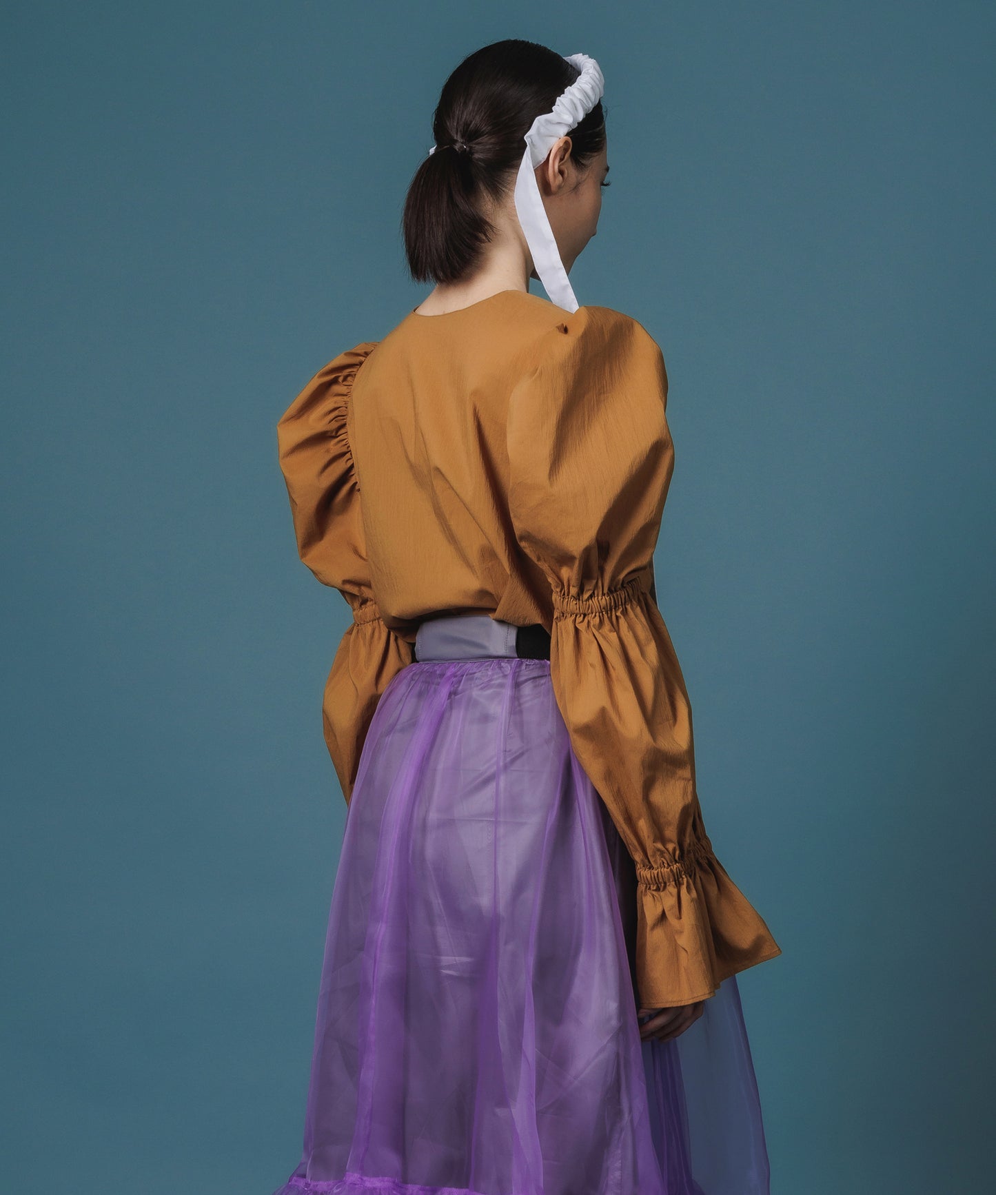 非东京 / 泡泡袖套头衫(芥末黄)