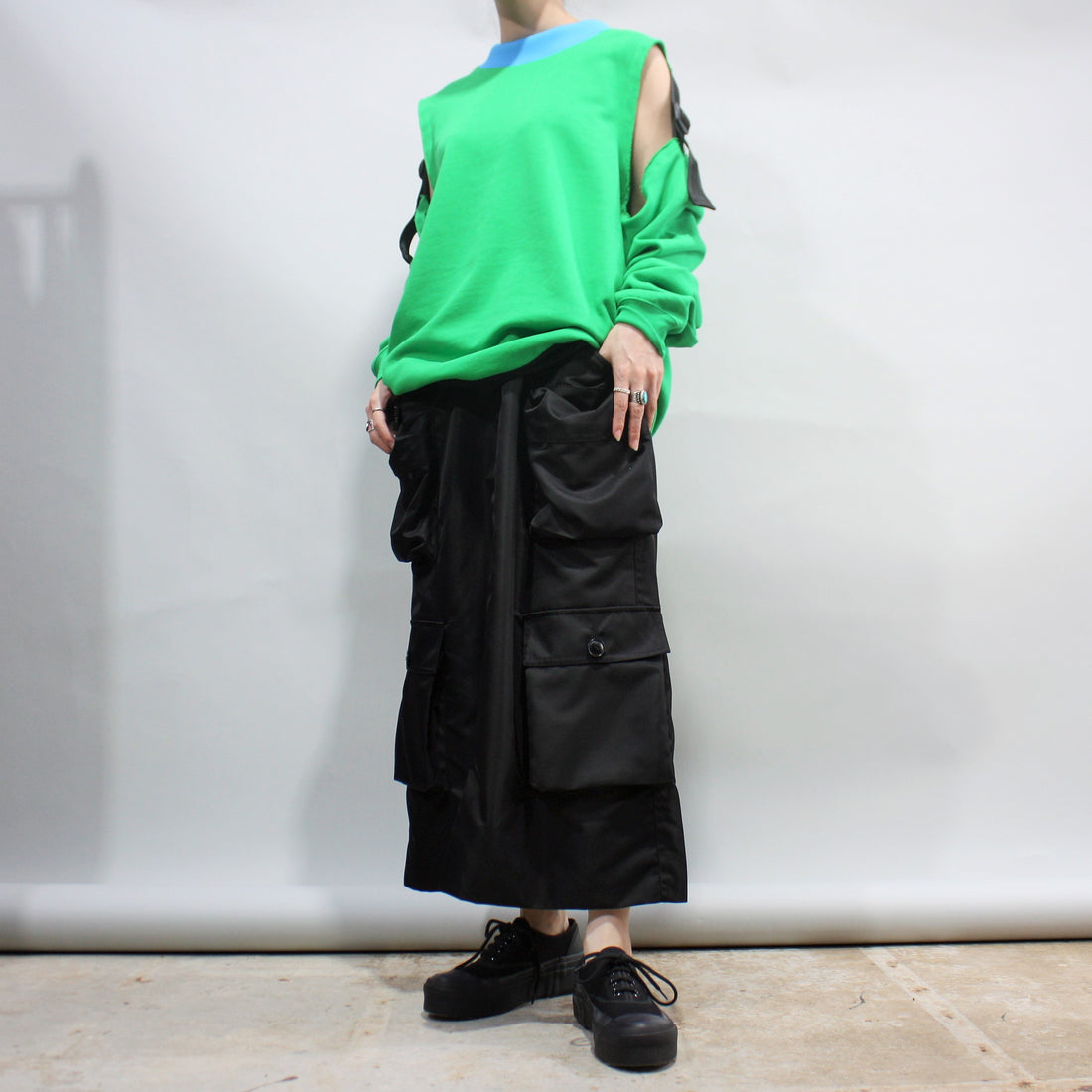 GIMMICK TIGHT SKIRT / BLACK