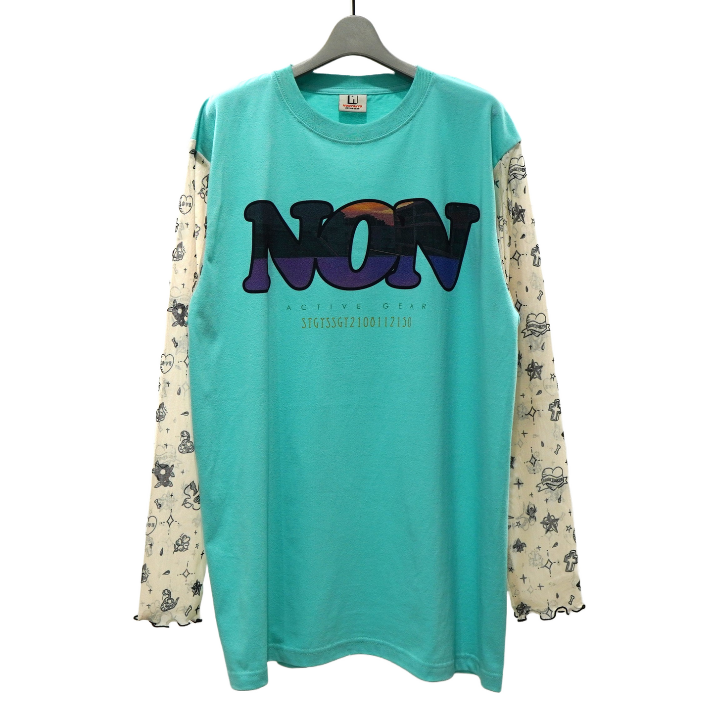 NON TOKYO / POWERNET T-SHIRT (NON/EMERALD) / 〈ノントーキョー〉パワーネットTシャツ (エメラルド)