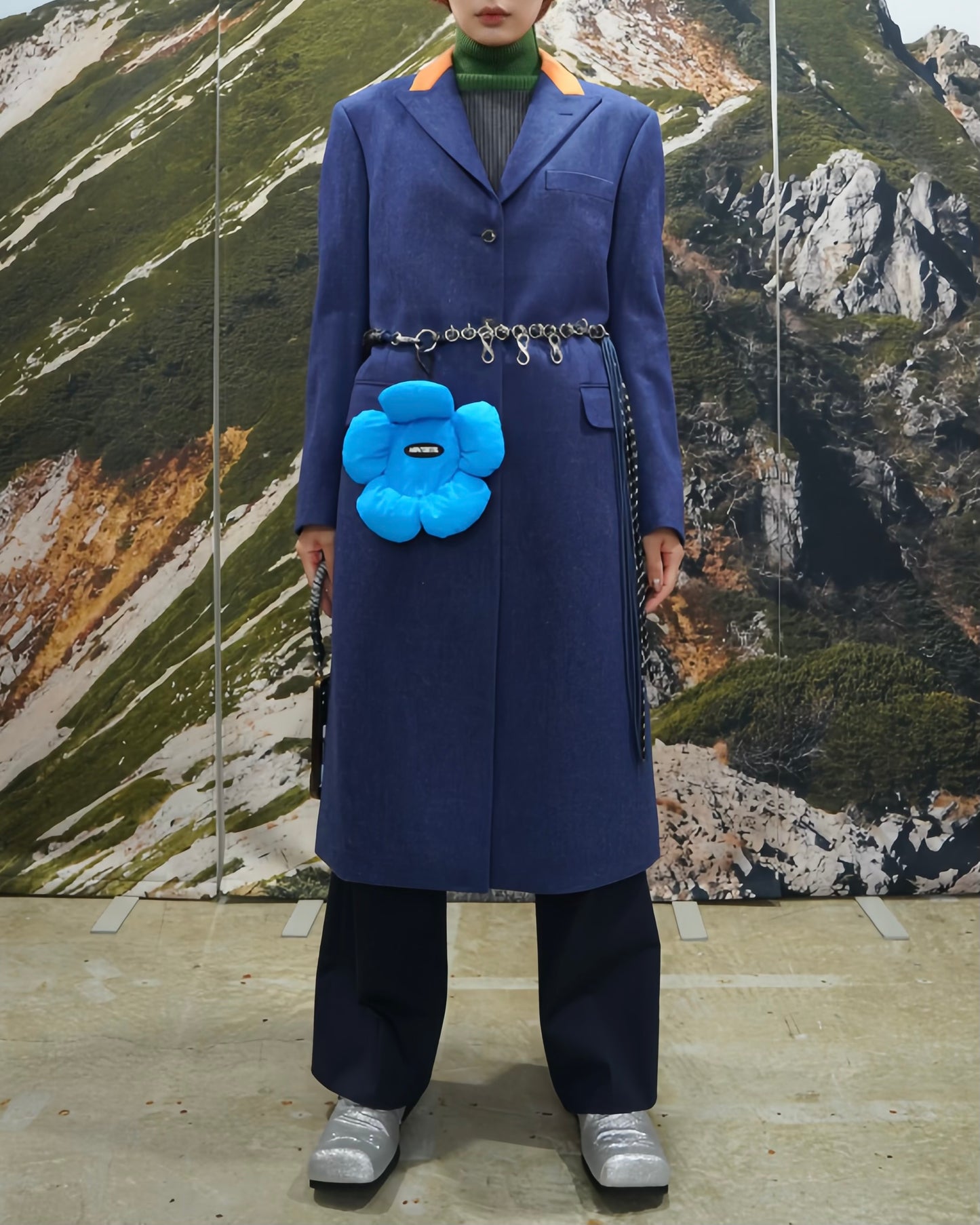 LONG CHESTER COAT (BLUE)