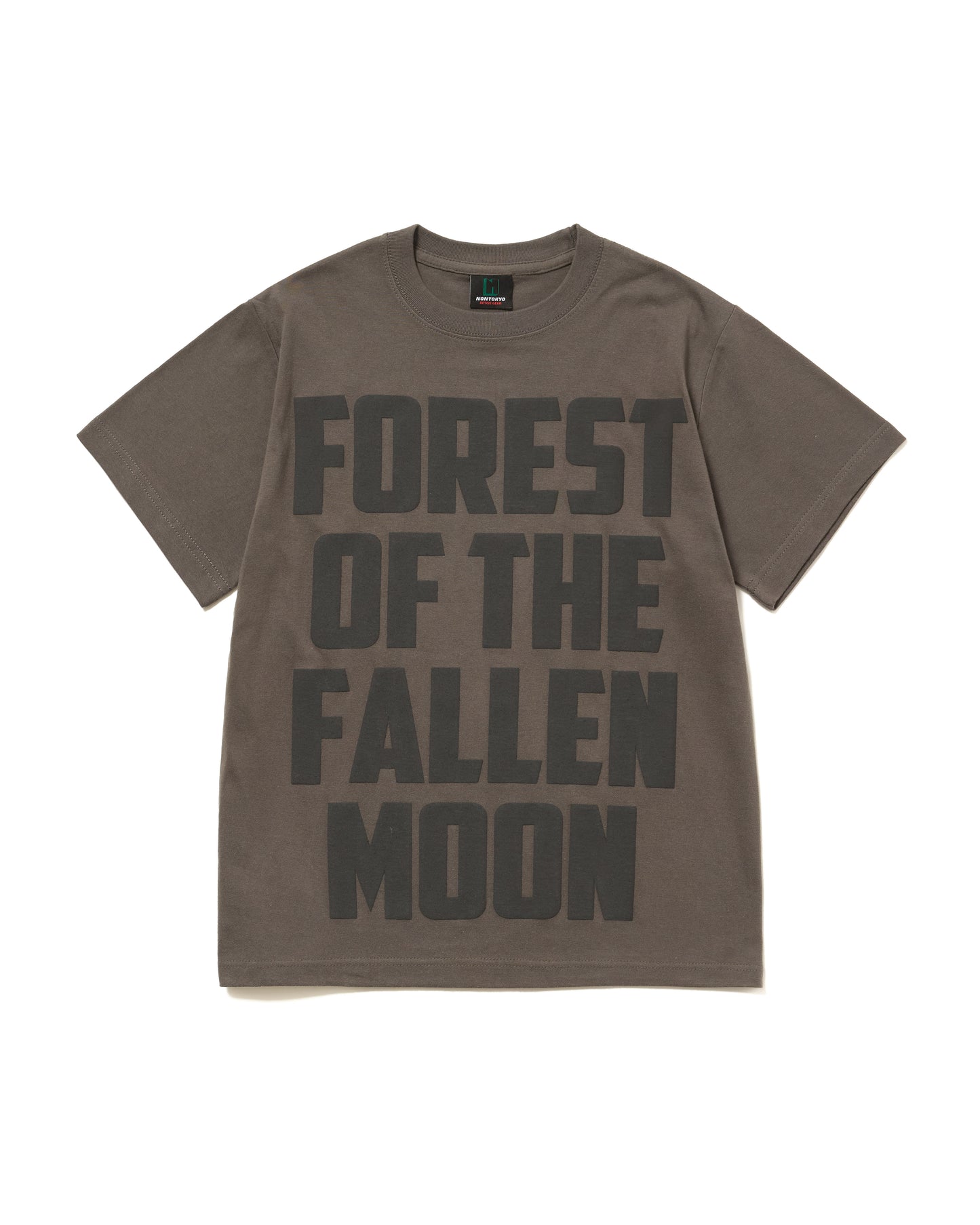 PRINT T-SHIRT / LETTERING  (CHARCOAL)