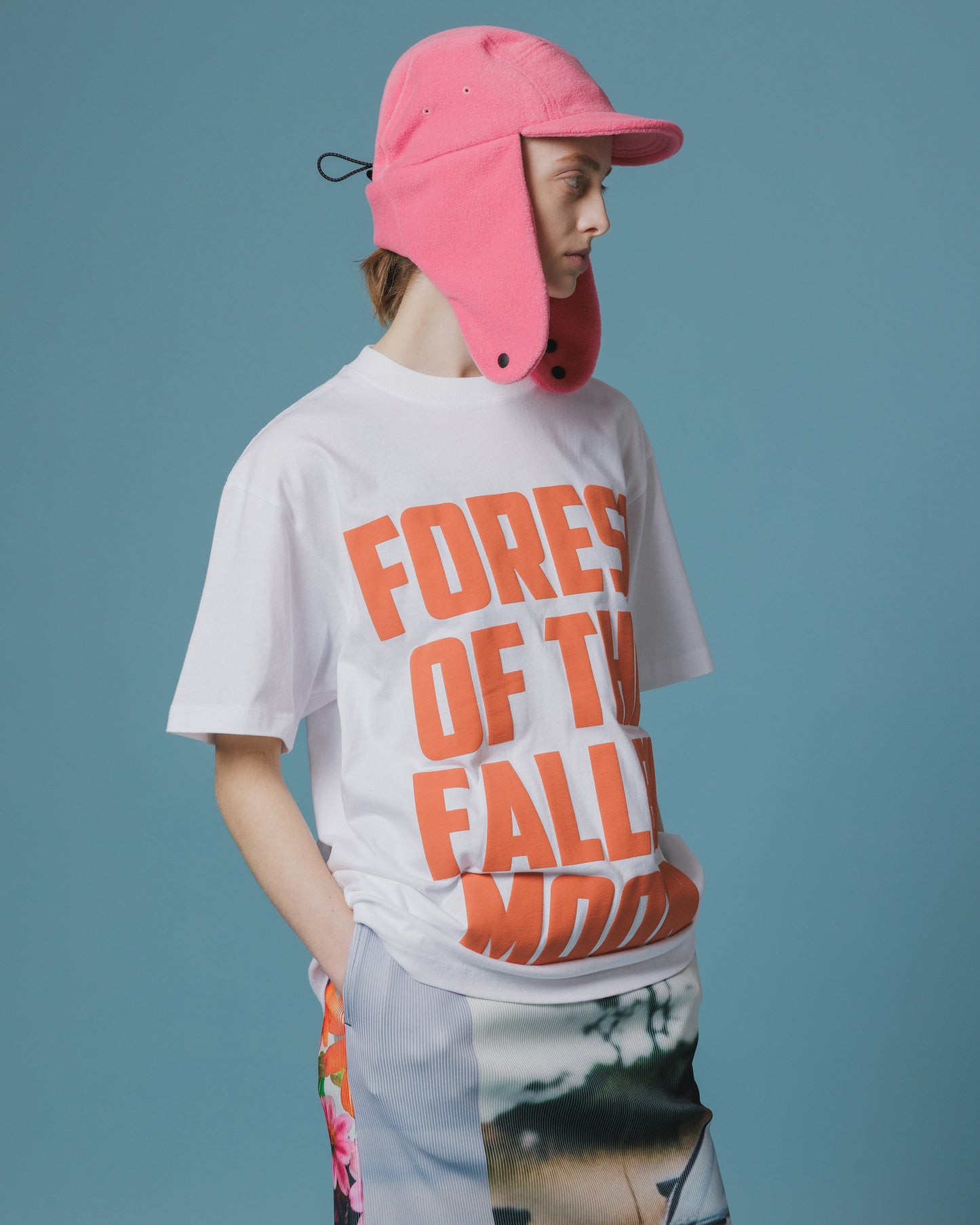 PRINT T-SHIRT / LETTERING  (WHITE)
