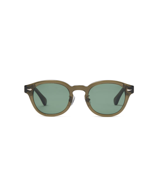 ROUND FRAME SUNGLASS (GREEN)