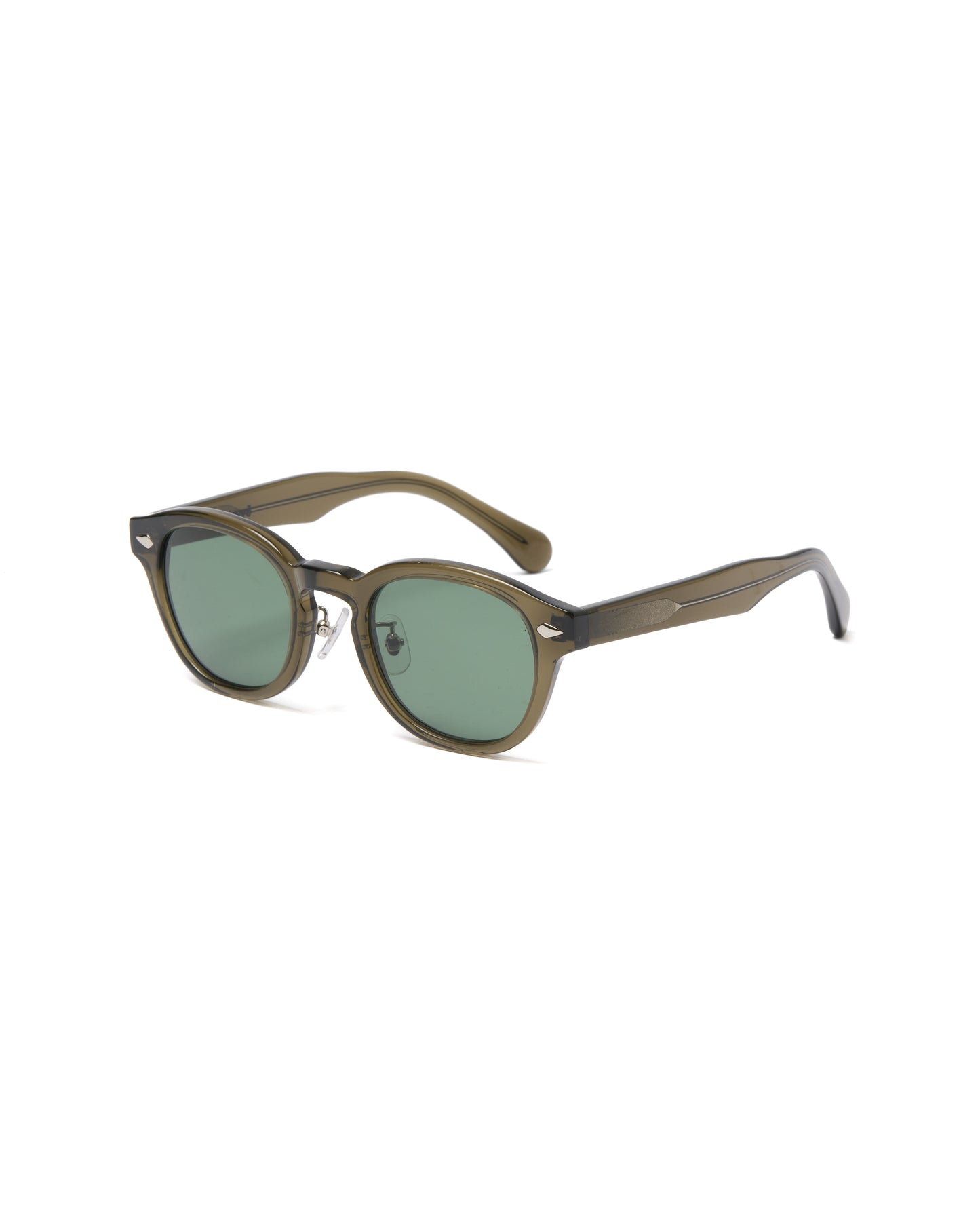 ROUND FRAME SUNGLASS (GREEN)