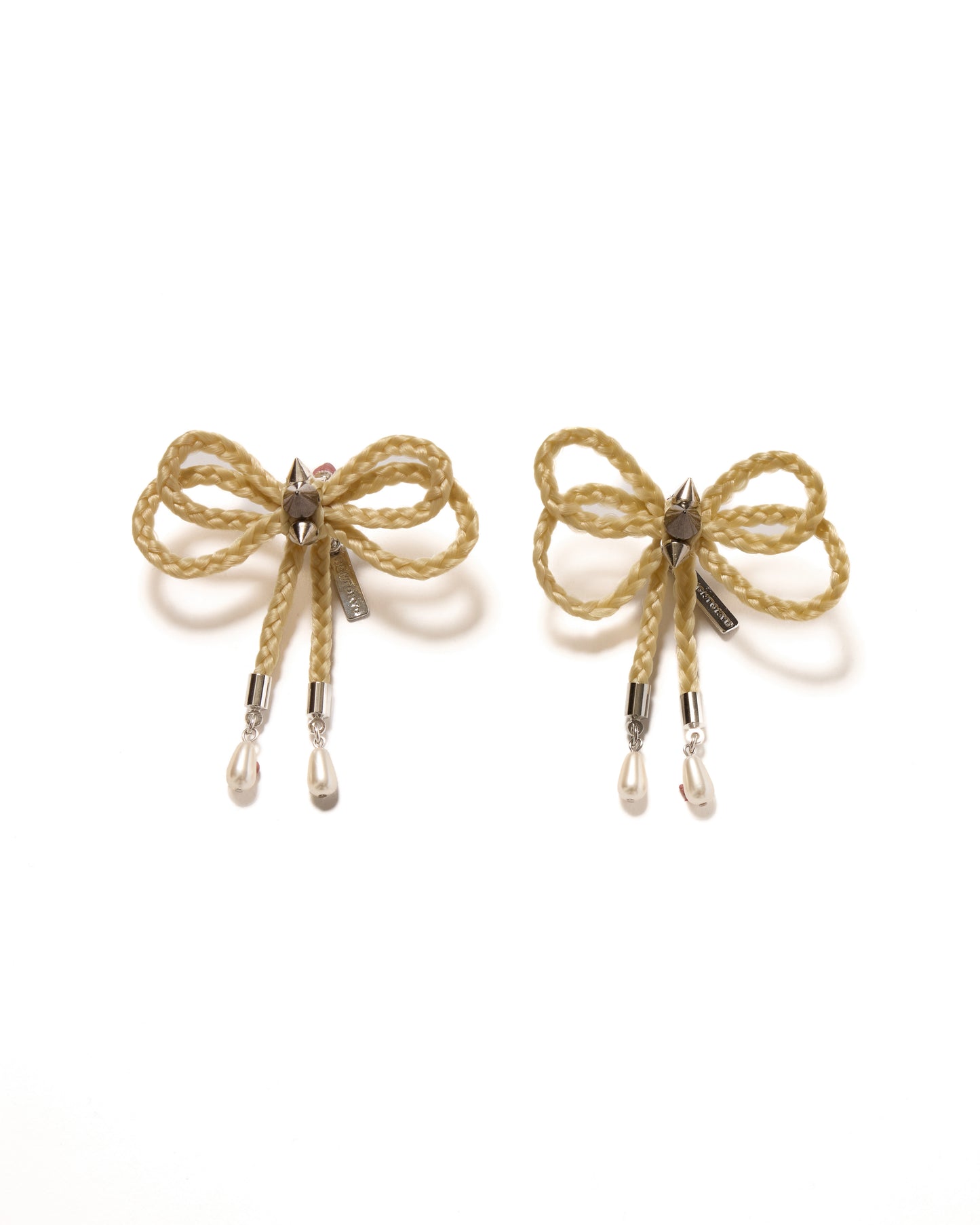 BRAID RIBBON EARRINGS (GOLD)