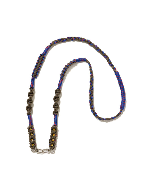 2WAY FLOWER BIJOU STRAP&BELT (KHAKI×BLUE)