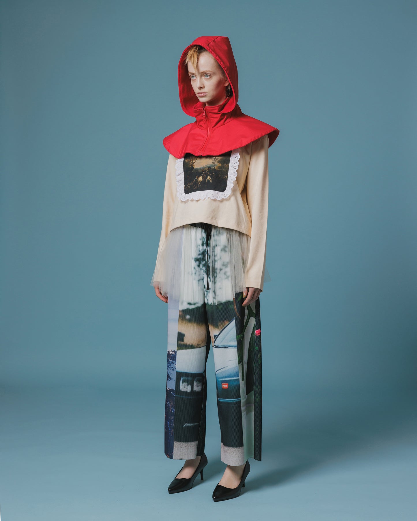 FRILL FRAME L/S T-SHIRT (IVORY)