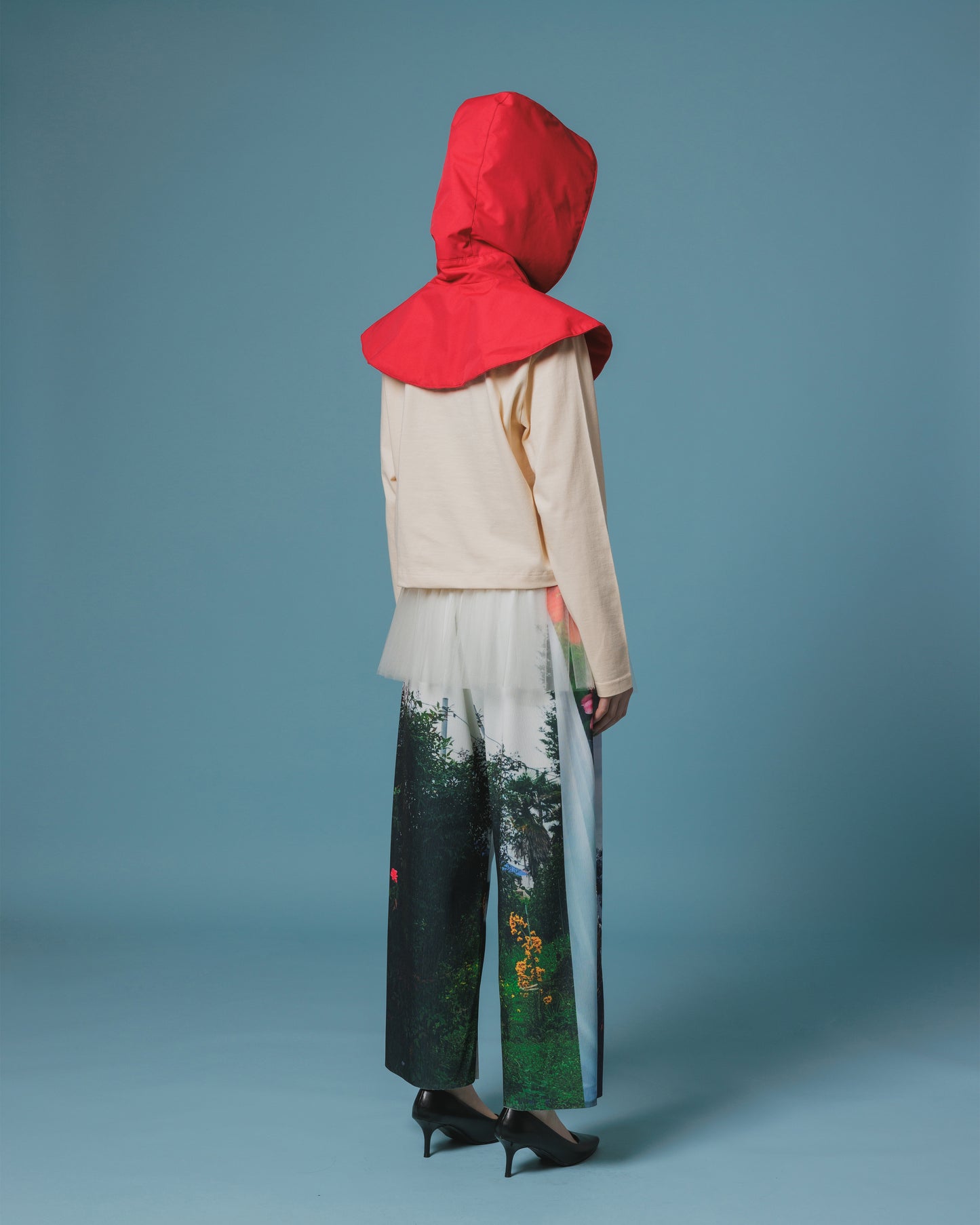 FRILL FRAME L/S T-SHIRT (IVORY)