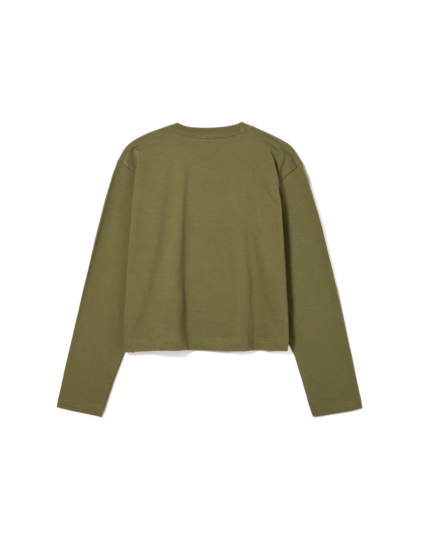FRILL FRAME L/S T-SHIRT (KAHKI)