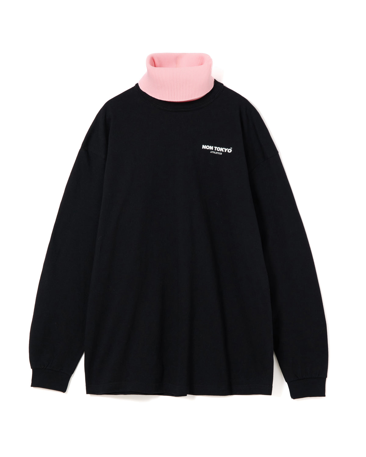 HIGH-NECK L/S T-SHIRT (BLACK)