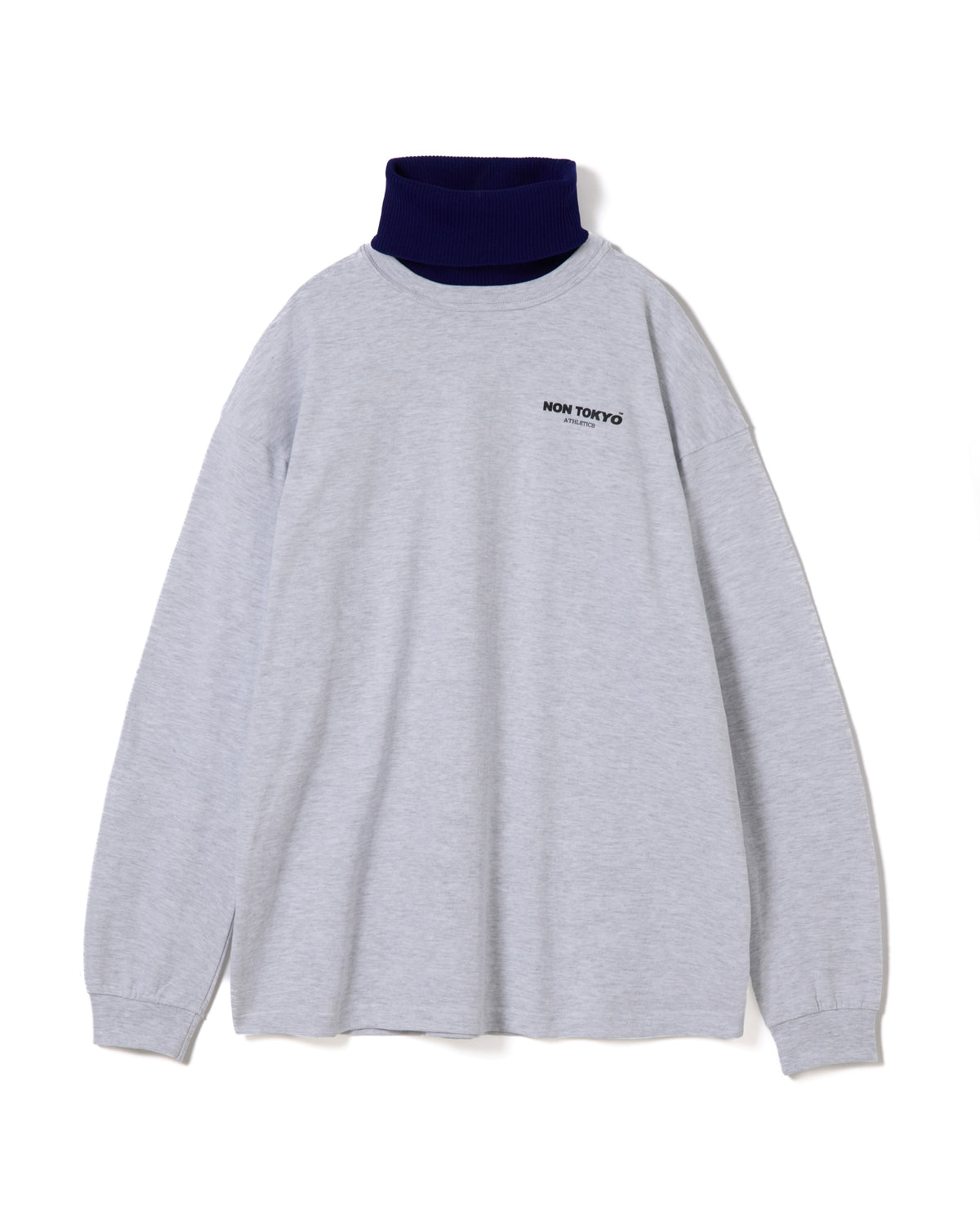 HIGH-NECK L/S T-SHIRT (GRAY)