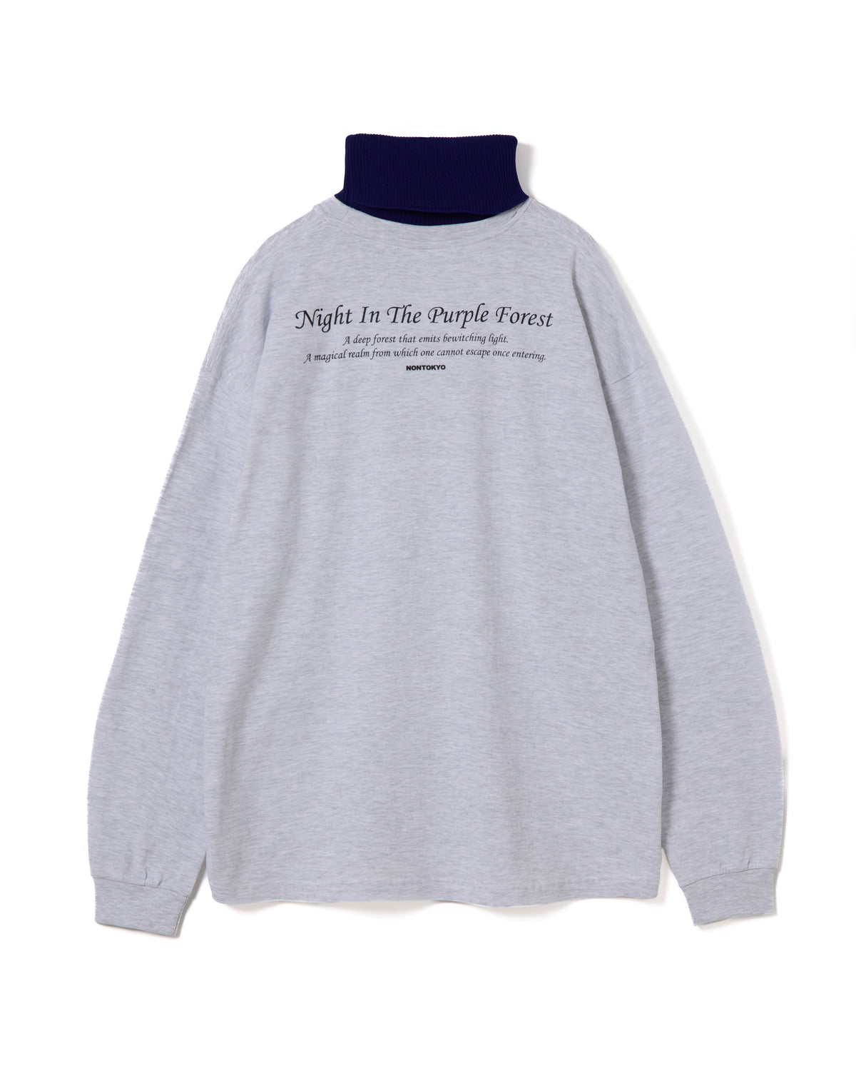HIGH-NECK L/S T-SHIRT (GRAY)