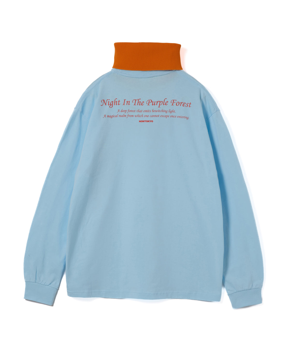HIGH-NECK L/S T-SHIRT (L.BLUE)