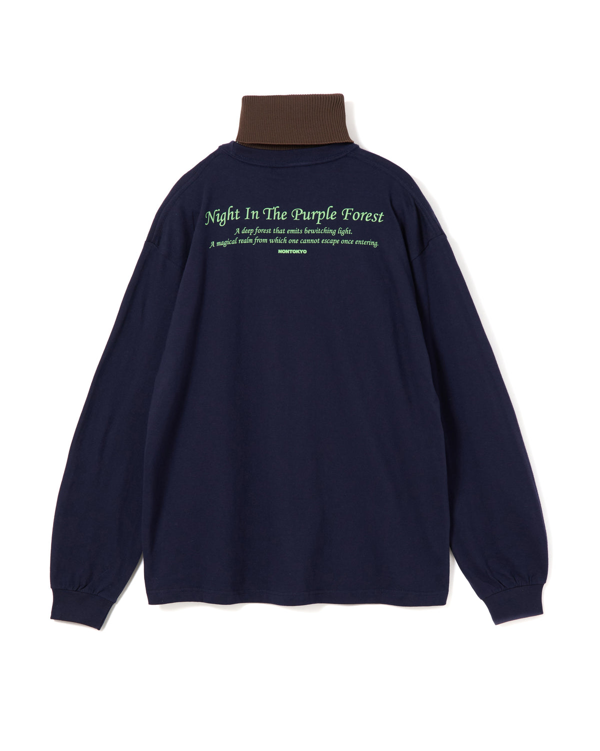 HIGH-NECK L/S T-SHIRT (NAVY)