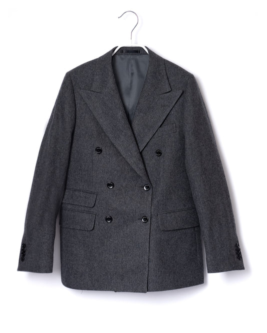 WOOL DOUBLE JACKET (GRAY)