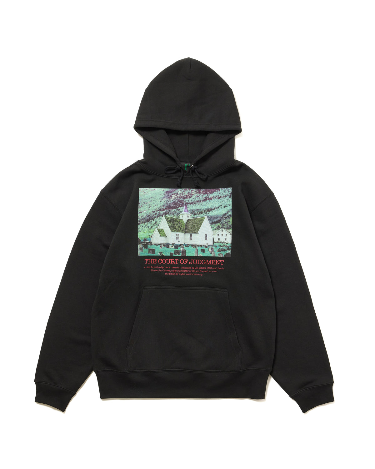 PRINT PULLOVER PARKER / HOUSE (BLACK)