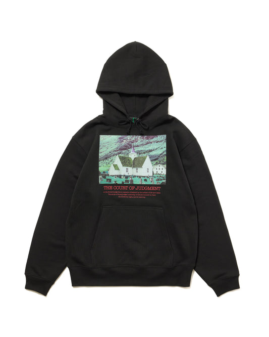 PRINT PULLOVER PARKER / HOUSE (BLACK)