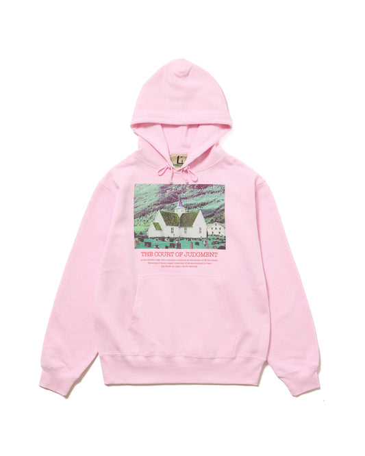 PRINT PULLOVER PARKER / HOUSE (PINK)