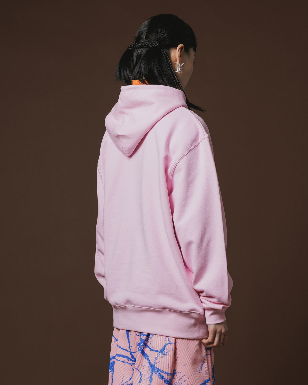 PRINT PULLOVER PARKER / HOUSE (PINK)
