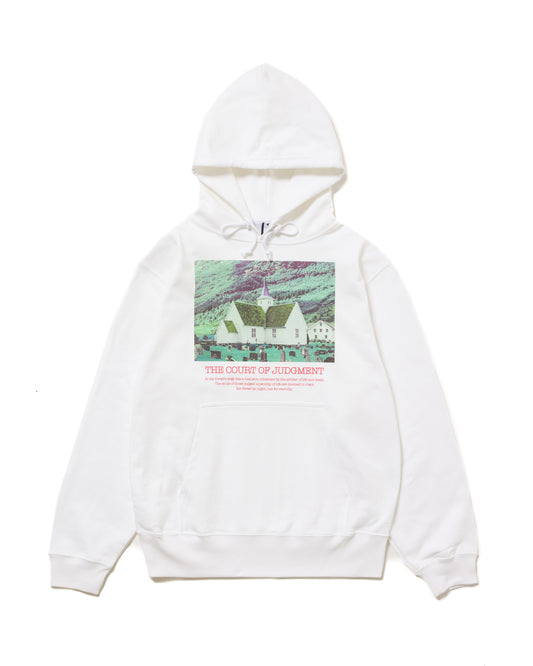 PRINT PULLOVER PARKER / HOUSE (WHITE)