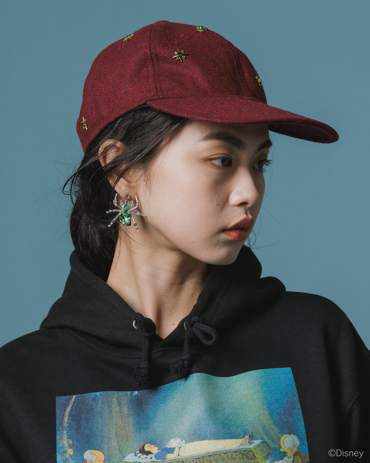 BIJOU WOOL CAP (WINE)