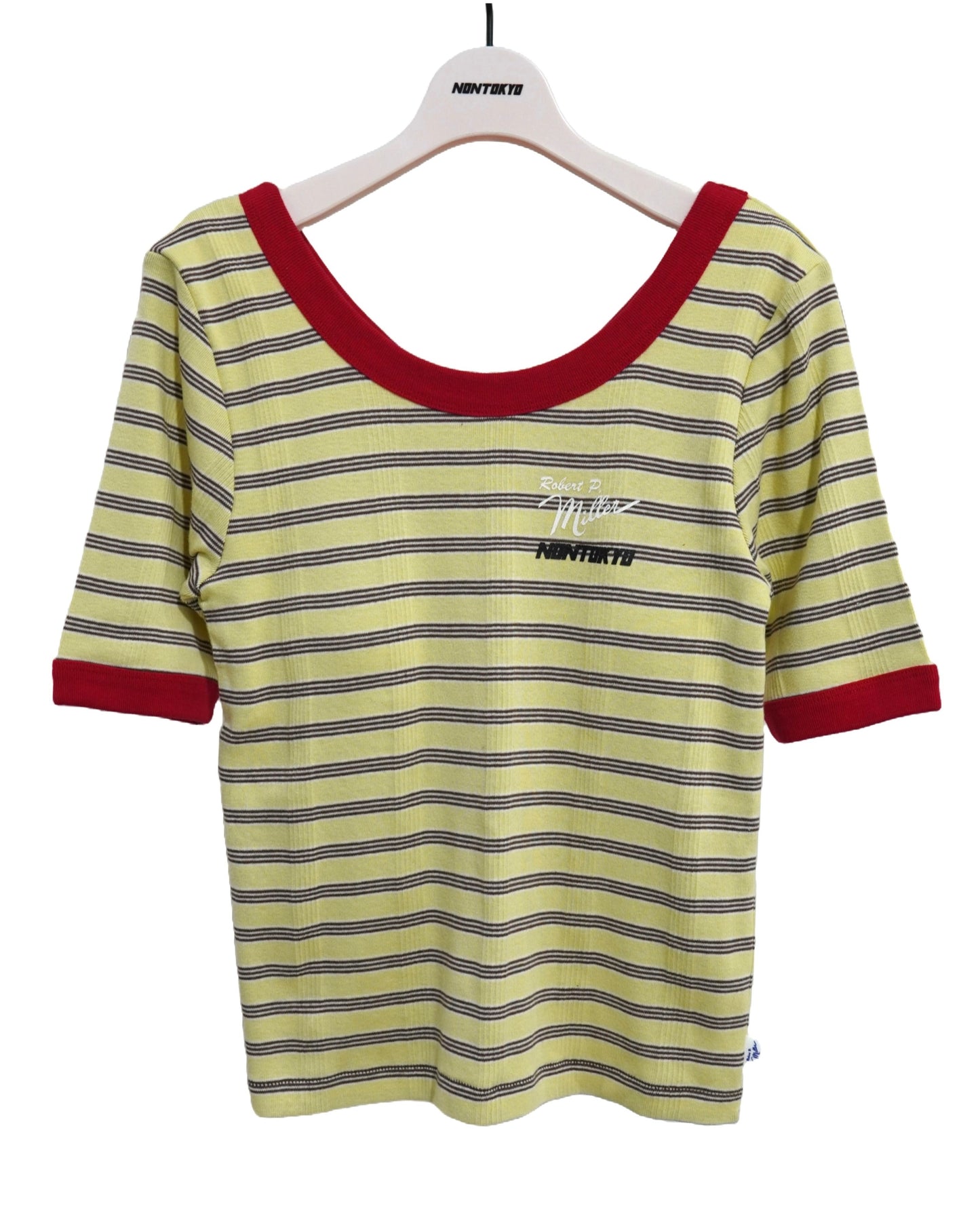 NON TOKYO x Robert P. miller  / BORDER T-SHIRT [CUP IN] / YELLOW