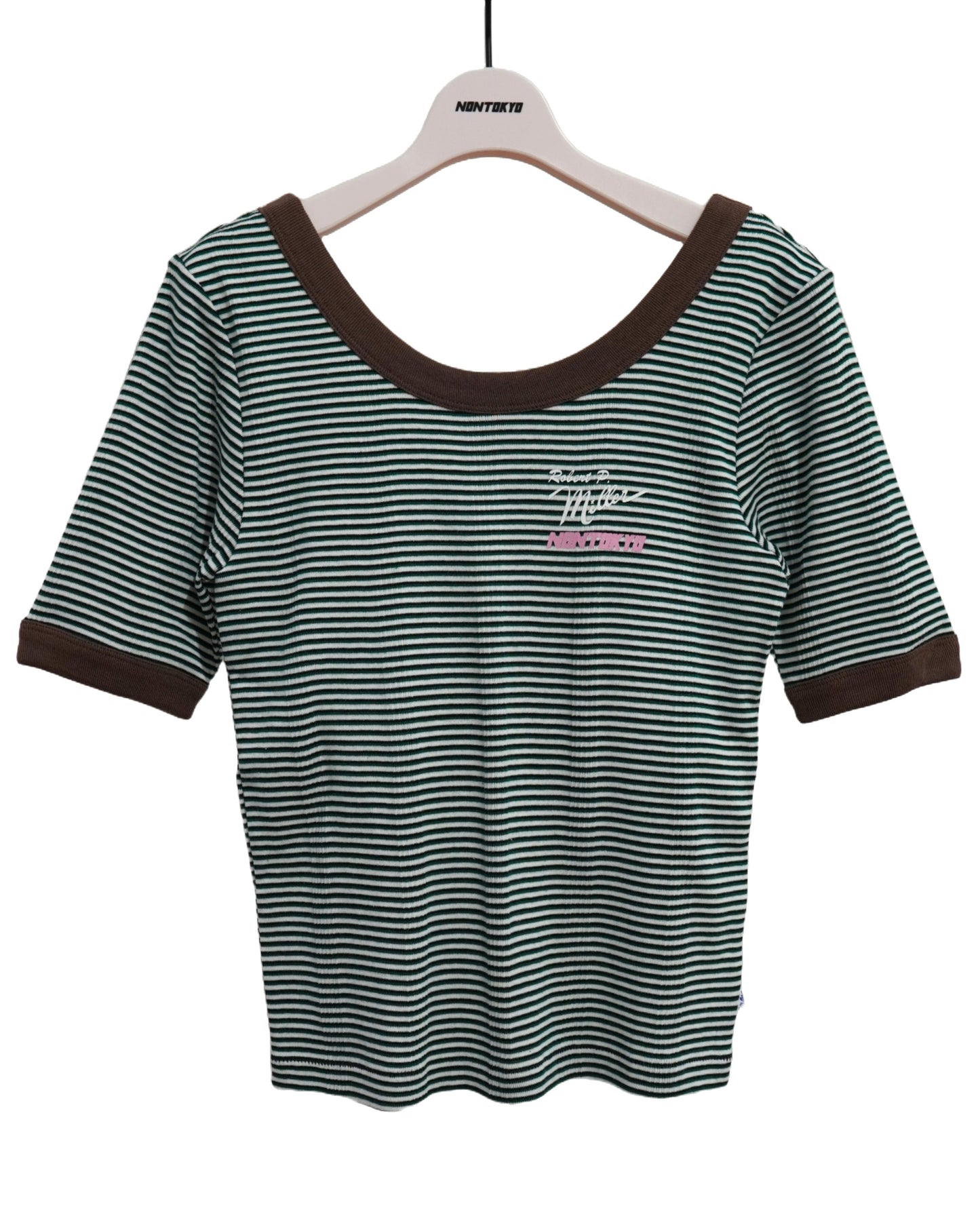 NON TOKYO x Robert P. miller / BORDER T-SHIRT [CUP IN] / GREEN