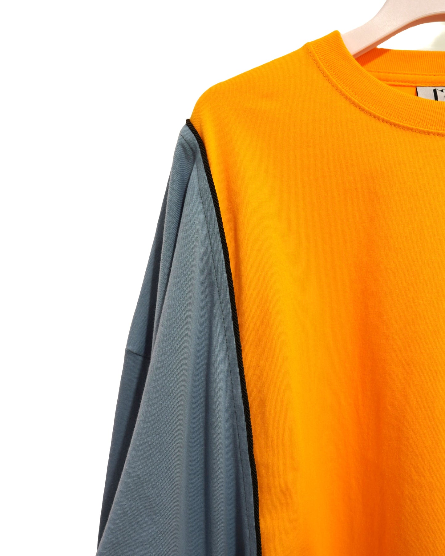 NON TOKYO / DOCKING T-SHIRT (ORANGE×BLUE) / 〈ノントーキョー〉ドッキングTシャツ (オレンジ×ブルー)