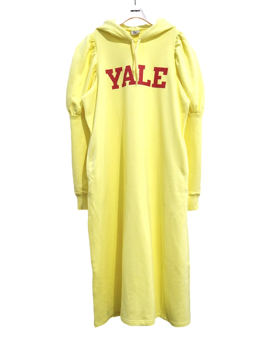 NON TOKYO /  PUFF SLEEVE COLLEGE PARKA ONE-PIECE (YELLOW) / 〈ノントーキョー〉パフスリーブカレッジパーカーワンピース (イエロー)