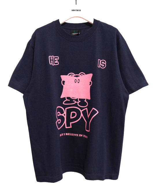 NON TOKYO /  PRINT T-SHIRT (SPY / NAVY) / 〈ノントーキョー〉プリントTシャツ (スパイ / ネイビー)