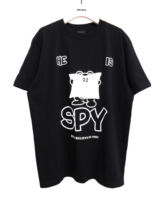 NON TOKYO /  PRINT T-SHIRT (SPY / BLACK) / 〈ノントーキョー〉プリントTシャツ (スパイ / ブラック)