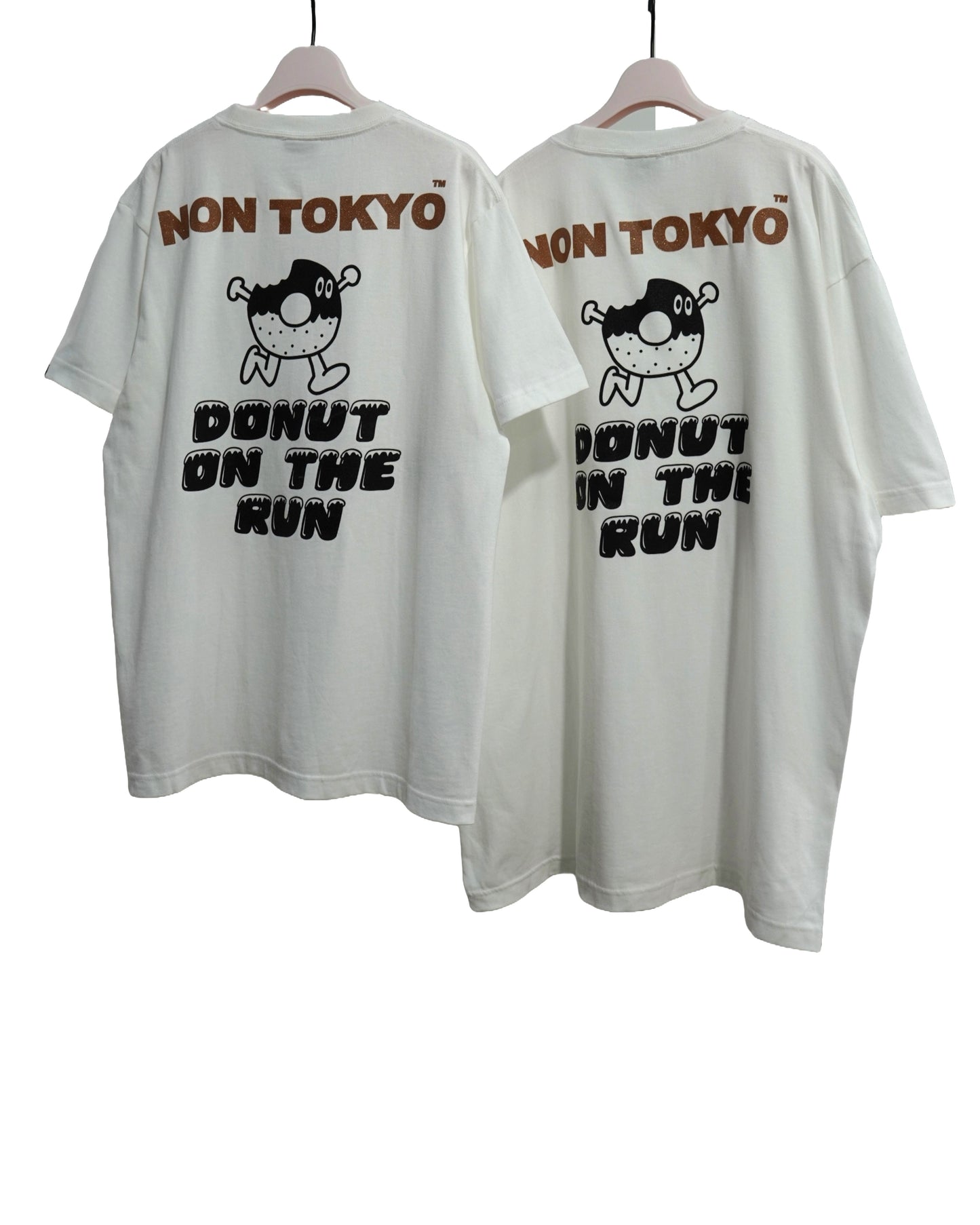 NON TOKYO /  PRINT T-SHIRT (DONUT / WHITE) / 〈ノントーキョー〉プリントTシャツ (ドーナツ / ホワイト)