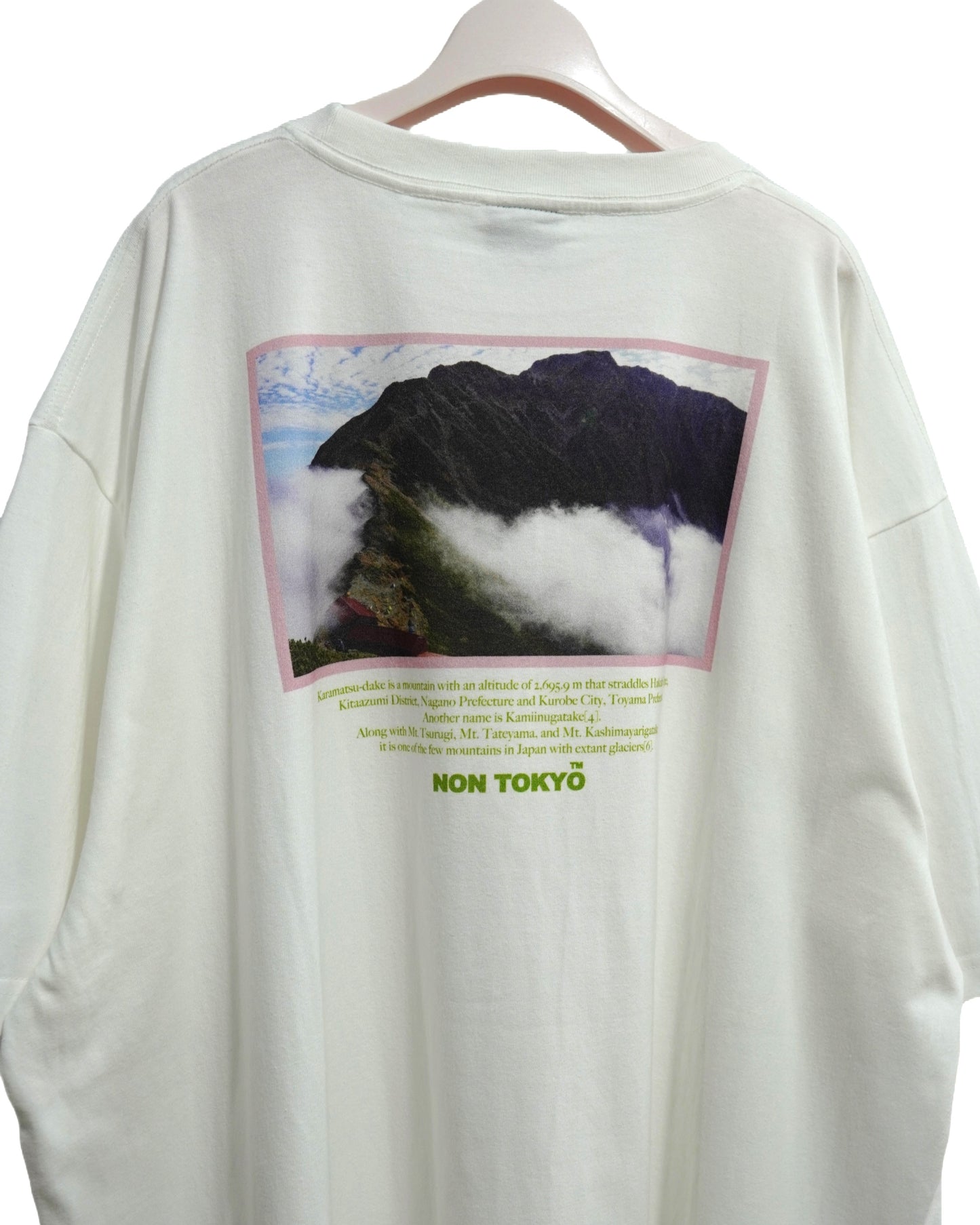 NON TOKYO /  PRINT BIG T-SHIRT (MOUNTAIN / WHITE) / 〈ノントーキョー〉プリントビッグTシャツ (マウンテン / ホワイト)