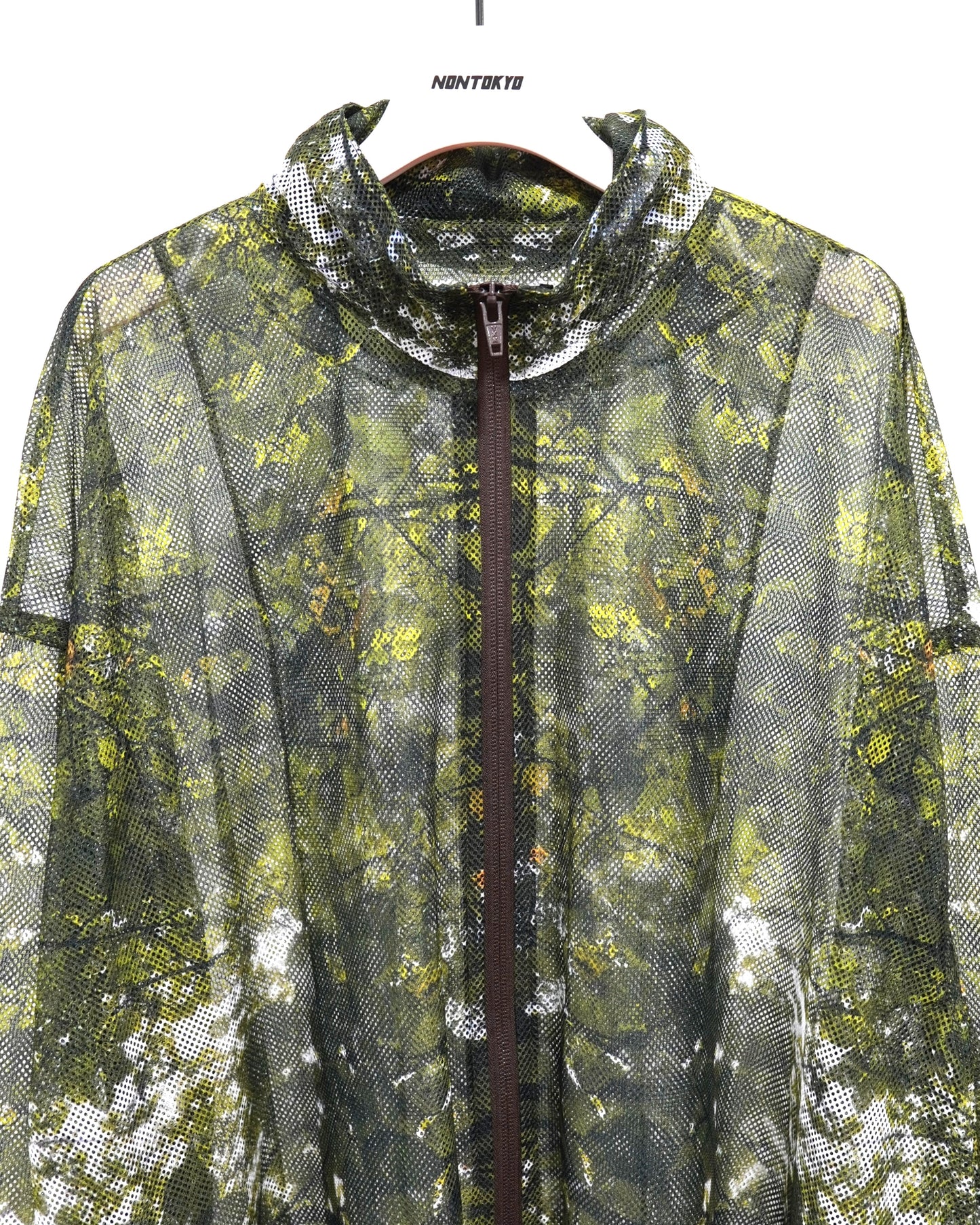 NON TOKYO / PRINT MESH ZIP-UP PARKA (FOREST) / 〈ノントーキョー〉プリントメッシュジップアップパーカー (フォレスト)