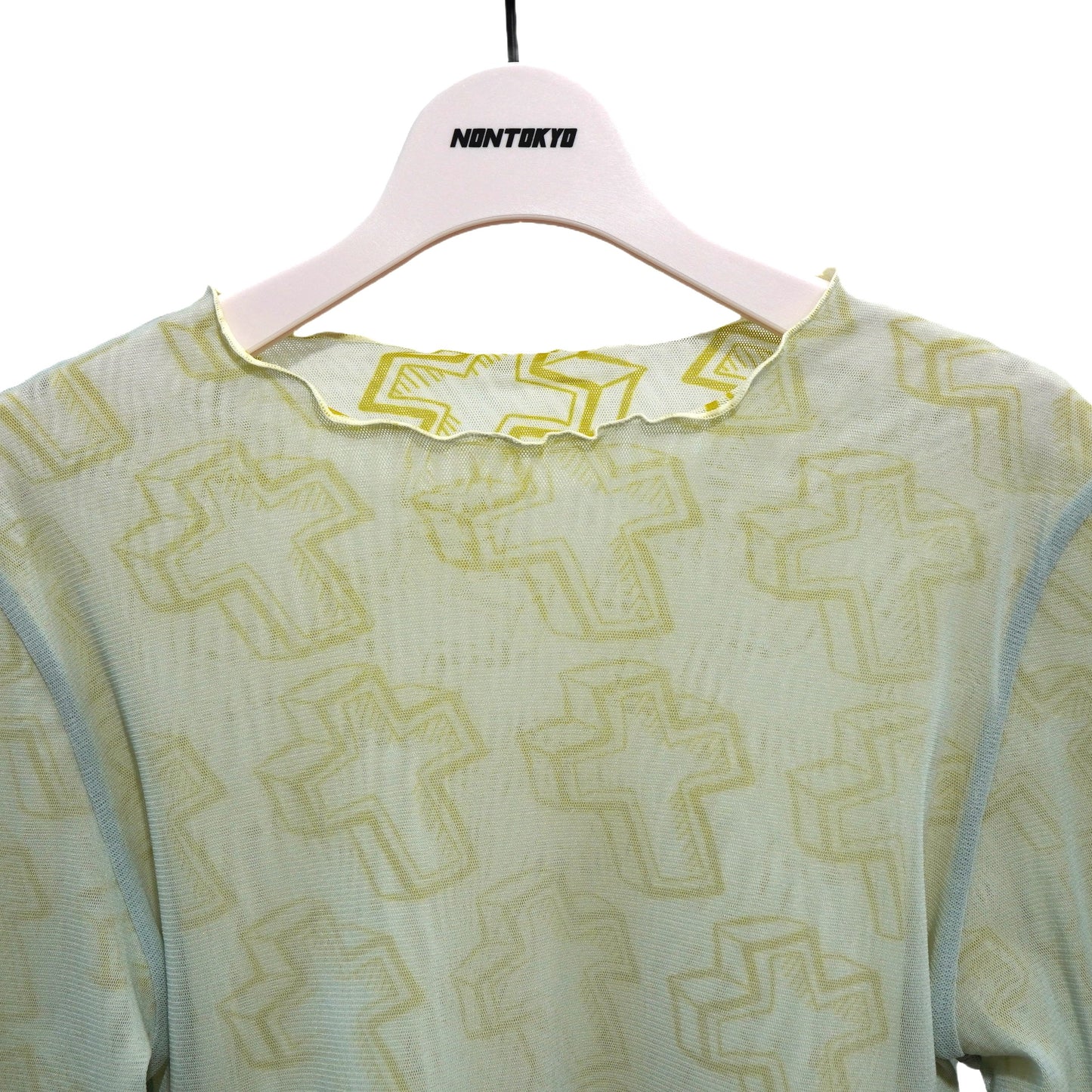 NON TOKYO / REVERSIBLE POWERNET LONG SLEEVE ONE-PIECE (CROSS×L.GREEN)