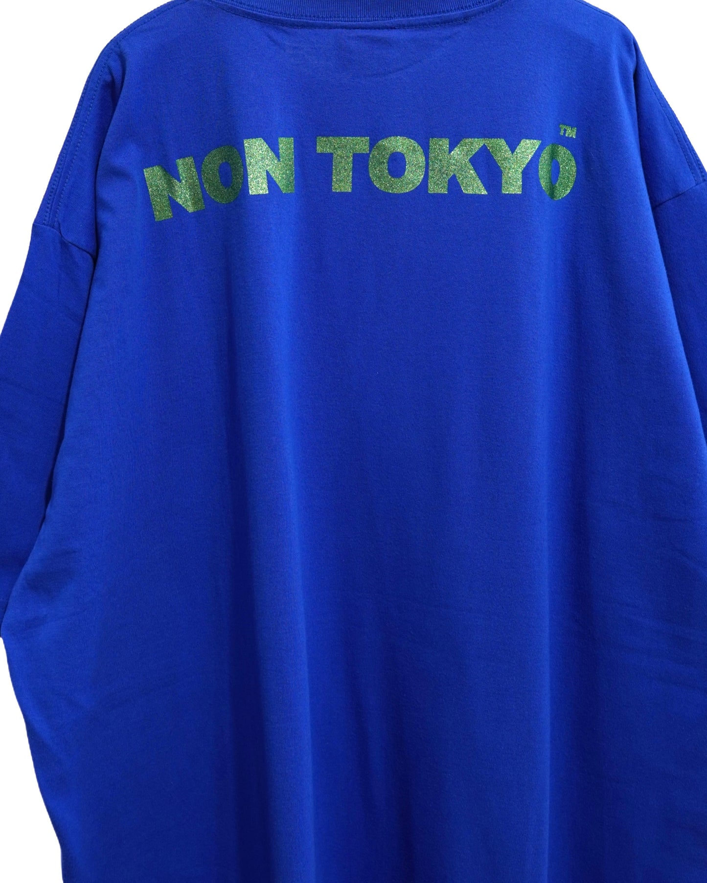 NON TOKYO /  PRINT BIG T-SHIRT (FACE / BLUE) / 〈ノントーキョー〉プリントビッグTシャツ (フェイス / ブルー)