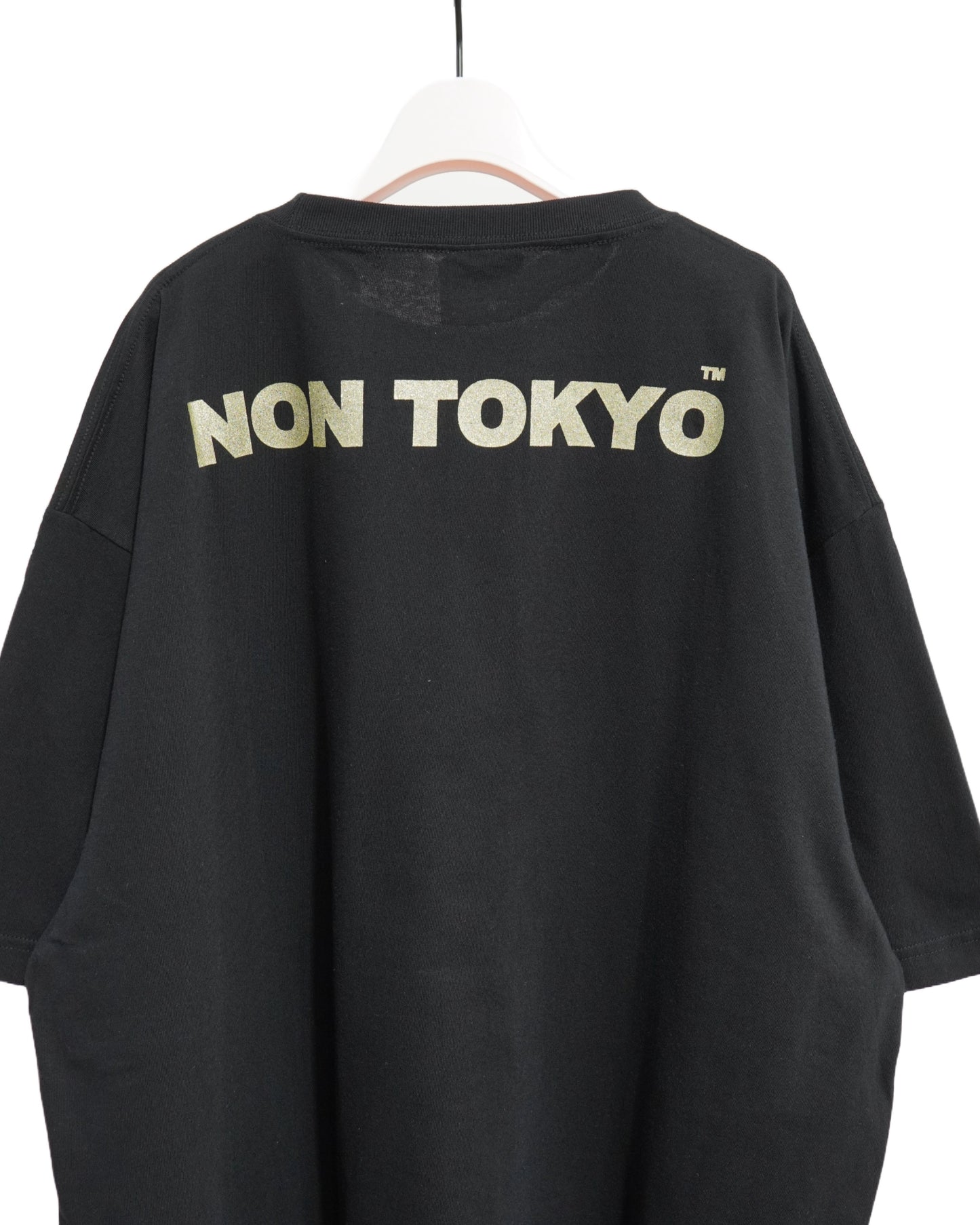 NON TOKYO /  PRINT BIG T-SHIRT (FACE / BLACK) / 〈ノントーキョー〉プリントビッグTシャツ (フェイス / ブラック)