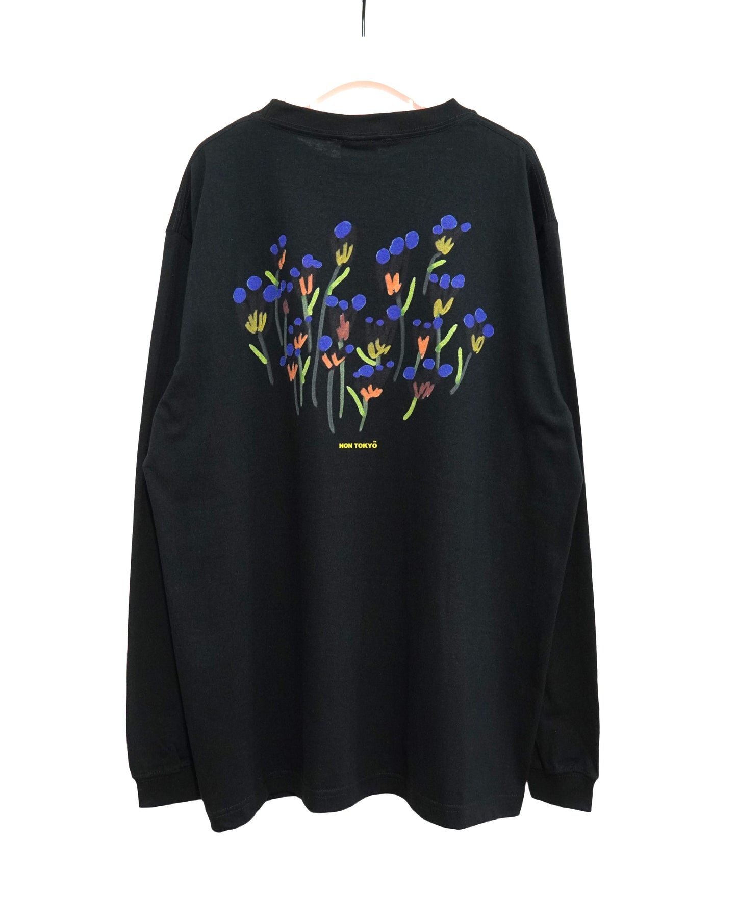 NON TOKYO / PRINT L/S T-SHIRT(DRAWING FLOWER / BLACK)