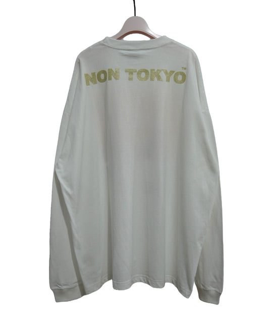 NON TOKYO / PRINT L/S T-SHIRT(HOUSE / WHITE) / 〈ノントーキョー〉プリントロングスリーブTシャツ (家 / ホワイト)