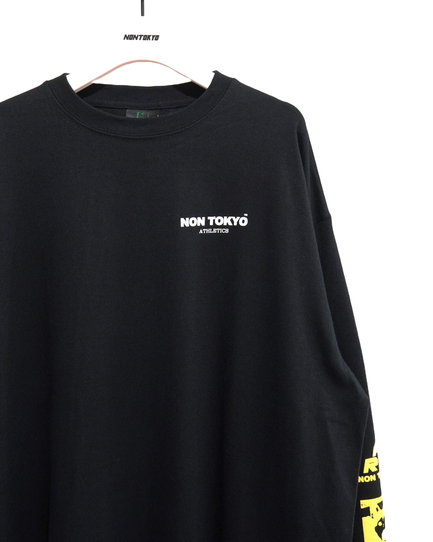 NON TOKYO /  PRINT L/S T-SHIRT (SLEEVE / BLACK ) / 〈ノントーキョー〉プリントロングスリーブTシャツ (スリーブ / ブラック)